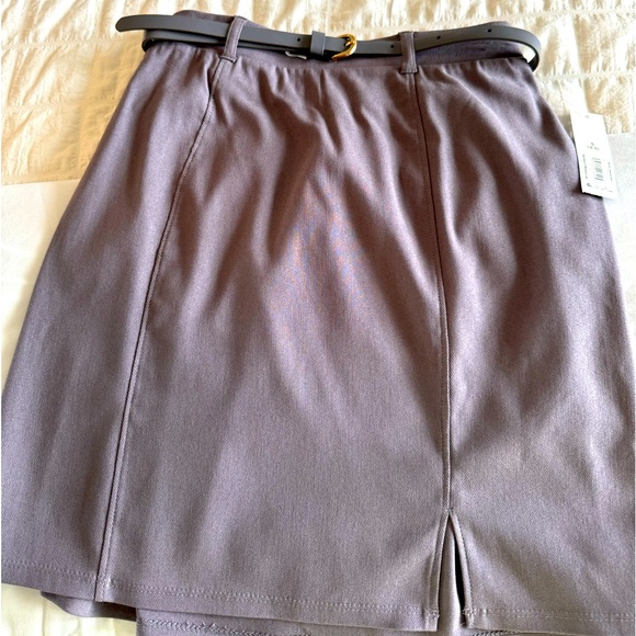 NWT No Boundaries Skirt S, Grey, belted - Picture 3 of 12